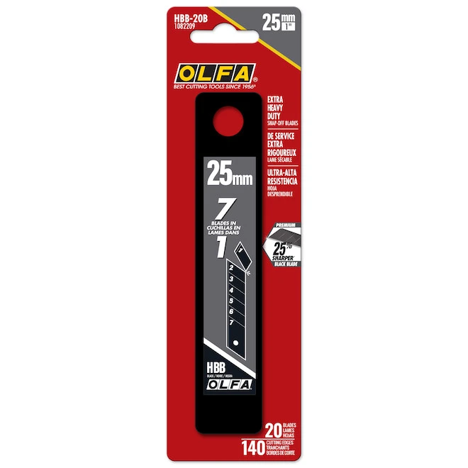 OLFA Ultramax Blades - HBB - Black - 20-Pack 4 OLFA Ultramax Blades - HBB - Black - 20-Pack - Image 2
