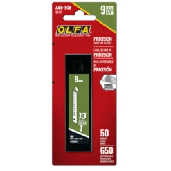 OLFA 9mm Ultra-Sharp Carbon Steel Snap-Off Replacement Blade (50-Pack)