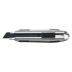 Olfa Auto-Lock Utility Knife - 18-mm - Aluminum - Black And Silver