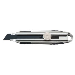Olfa Ratchet-Lock Utility Knife - 18-mm - Aluminum - Black And Silver -Craftbosch Shop 00025044 L