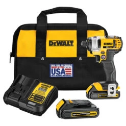 DeWALT Impact Driver Kit - Lithium Ion - 1/4" - 20 V