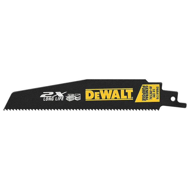 DeWALT Reciprocating Saw Blade - 10 TPI - 6" - 5-Pack 3 DeWALT Reciprocating Saw Blade - 10 TPI - 6" - 5-Pack