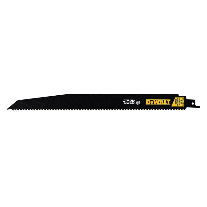 DeWALT Reciprocating Saw Blade - 6 TPI - 12" - 5-Pack 3 DeWALT Reciprocating Saw Blade - 6 TPI - 12" - 5-Pack