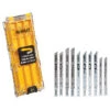 DeWalt U-Shank Jigsaw Blades - High-Carbon Steel - Set Of 10 - Standard Case -Craftbosch Shop 00275948 L