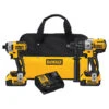 DeWalt 20-volt Max Cordless 2-Tool Combo Kit With Batteries And Charger - Brushless Motor - 3-Mode LED Light 2 DeWalt 20-volt Max Cordless 2-Tool Combo Kit With Batteries And Charger - Brushless Motor - 3-Mode LED Light -Craftbosch Shop 00276180 L
