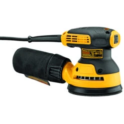 DeWalt 5-in Corded Random Orbit Sander Kit With Bag - 3-Amp Motor - 12000 OPM - Dust Sealed Switch - 8 Holes -Craftbosch Shop 00276219b L