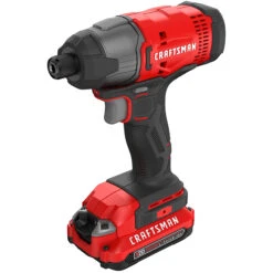 Craftsman 1/4-in Cordless Impact Driver - 2800 RPM - Includes (2) V20 20V MAX Li-Ion Batteries And Charger 10 Craftsman 1/4-in Cordless Impact Driver - 2800 RPM - Includes (2) V20 20V MAX Li-Ion Batteries And Charger -Craftbosch Shop 00276536 L