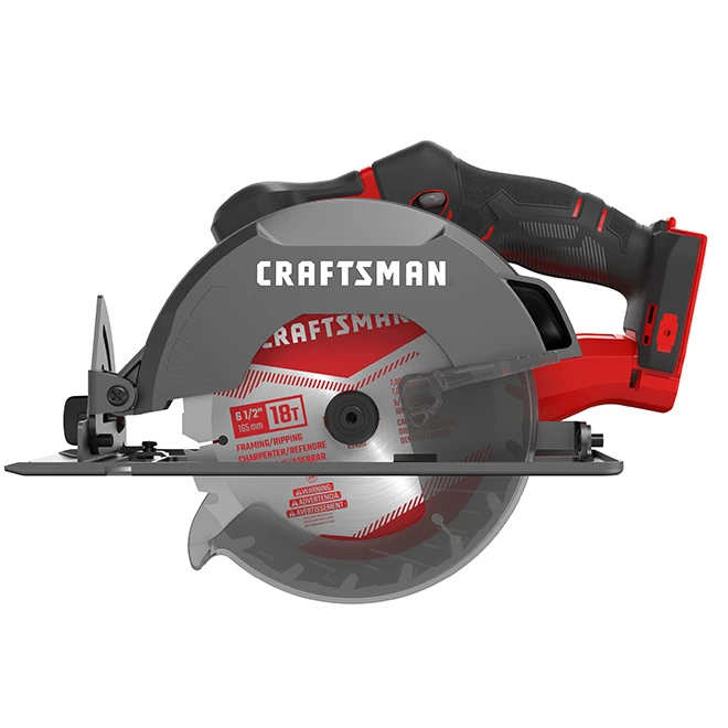 Craftsman 20-V 6 1/2-in Cordless Circular Saw - 4000-RPM - 50° Bevel Capacity - Bare Tool (battery Not Included) 5 Craftsman 20-V 6 1/2-in Cordless Circular Saw - 4000-RPM - 50° Bevel Capacity - Bare Tool (battery Not Included) - Image 3
