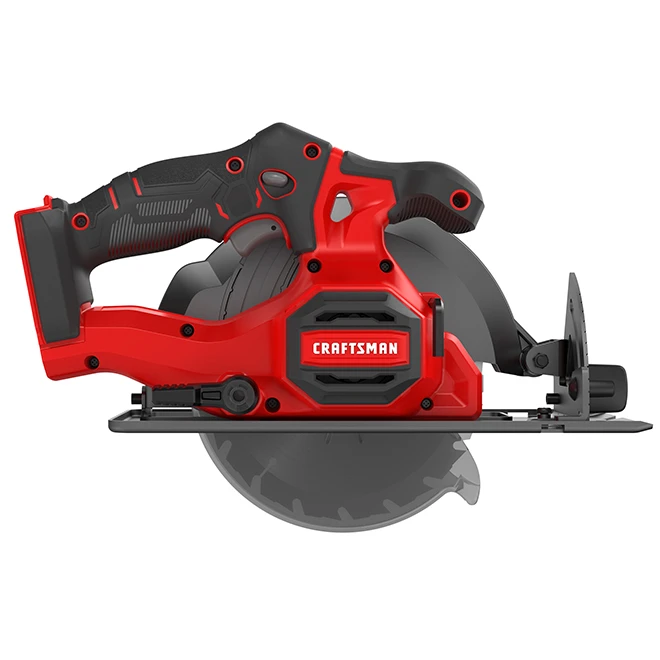 Craftsman 20-V 6 1/2-in Cordless Circular Saw - 4000-RPM - 50° Bevel Capacity - Bare Tool (battery Not Included) 7 Craftsman 20-V 6 1/2-in Cordless Circular Saw - 4000-RPM - 50° Bevel Capacity - Bare Tool (battery Not Included) - Image 5