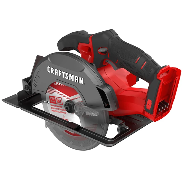Craftsman 20-V 6 1/2-in Cordless Circular Saw - 4000-RPM - 50° Bevel Capacity - Bare Tool (battery Not Included) 4 Craftsman 20-V 6 1/2-in Cordless Circular Saw - 4000-RPM - 50° Bevel Capacity - Bare Tool (battery Not Included) - Image 2