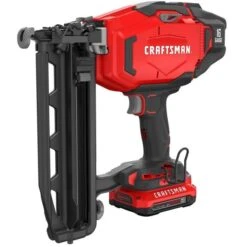 Craftsman V20 20-Volt Max Cordless 2 1/2-in Finish Nailer Kit - 16-Gauge - Li-Ion Battery - Charger -Craftbosch Shop 00276551 L