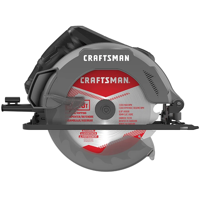 Craftsman Circular Saw - 7 1/4" Blade With 18 Teeth - 13 A - Black/Red 5 Craftsman Circular Saw - 7 1/4" Blade With 18 Teeth - 13 A - Black/Red - Image 3
