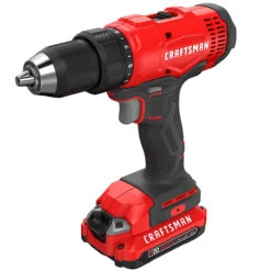 Craftsman V20 1/2-in Cordless Drill Kit - 1800 RPM - Keyless Chuck - LED Light - Dual Speed Mode -Craftbosch Shop 00276565c L