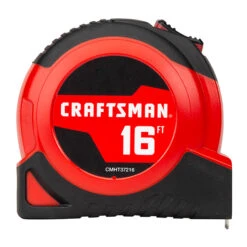 Craftsman Self-Locking Measuring Tape - 3/4'' X 16' - Red 10 Craftsman Self-Locking Measuring Tape - 3/4'' X 16' - Red -Craftbosch Shop 00276607 L