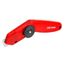 Craftsman Retractable Carpet Knife - 3 Blades - 4.5-in - Red