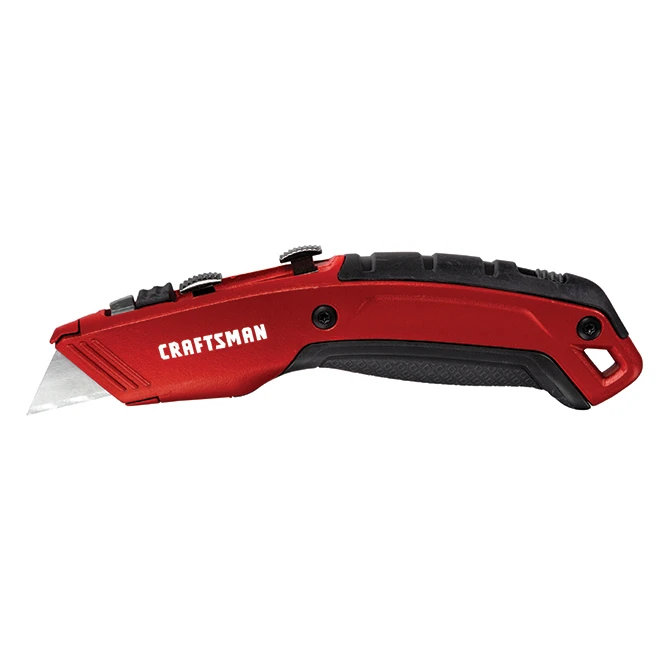 Craftsman Dual-Blade Utility Knife - 4 Blades - 6.75-in - Red 4 Craftsman Dual-Blade Utility Knife - 4 Blades - 6.75-in - Red - Image 2