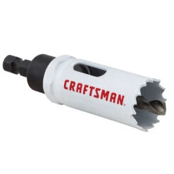 Craftsman Bi-Metal Hole Saw With Arbour - 1-in Dia Hole Saw- Arboured - Multi-Material -Craftbosch Shop 00276731b L