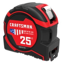 Craftsman PRO-LOCK Measuring Tape - 1.25'' X 25' - Black/Red -Craftbosch Shop 00276744b L
