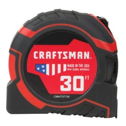 Craftsman PRO-LOCK Measuring Tape - 1.25'' X 30' - Black/Red