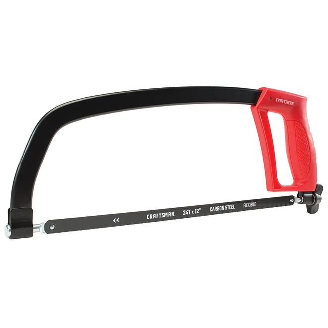Craftsman Solid Frame Hacksaw - 12'' - Red And Black 5 Craftsman Solid Frame Hacksaw - 12'' - Red And Black - Image 3