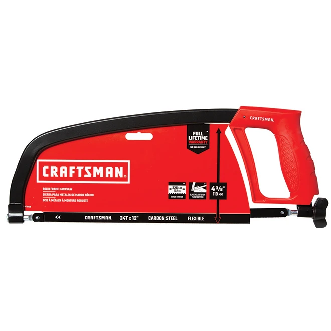 Craftsman Solid Frame Hacksaw - 12'' - Red And Black 4 Craftsman Solid Frame Hacksaw - 12'' - Red And Black - Image 2