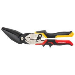 Craftsman Aviation Snips - 11-in - Offset Long Cut - Red And Yellow