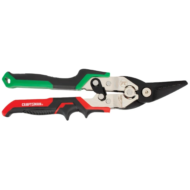 Craftsman Aviation Snips - 10-in - Right Cut - Red And Green 5 Craftsman Aviation Snips - 10-in - Right Cut - Red And Green - Image 3
