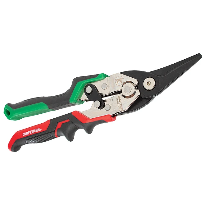 Craftsman Aviation Snips - 10-in - Right Cut - Red And Green 6 Craftsman Aviation Snips - 10-in - Right Cut - Red And Green - Image 4