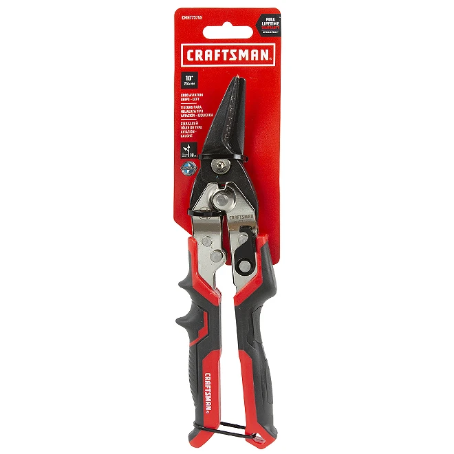 Craftsman Aviation Snips - 10-in - Left Cut - Red 4 Craftsman Aviation Snips - 10-in - Left Cut - Red - Image 2