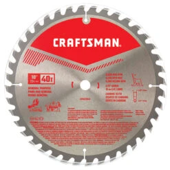 Craftsman General Purpose Circular Saw Blade - 10-in Dia - 40T - ATB Grind Geometry - Carbide Teeth -Craftbosch Shop 00276814b L