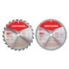Craftsman 2-Pc Carbide-Tipped Circular Saw Blade Set - 10-in Dia - 5/8-in Arbour - 24 And 60 Teeth 2 Craftsman 2-Pc Carbide-Tipped Circular Saw Blade Set - 10-in Dia - 5/8-in Arbour - 24 And 60 Teeth -Craftbosch Shop 00276816 L