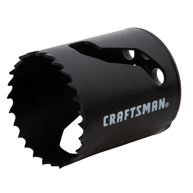 Craftsman Hole Saw - 1 3/4-in Dia - Bi-Metal - Non-Arboured - Black 3 Craftsman Hole Saw - 1 3/4-in Dia - Bi-Metal - Non-Arboured - Black