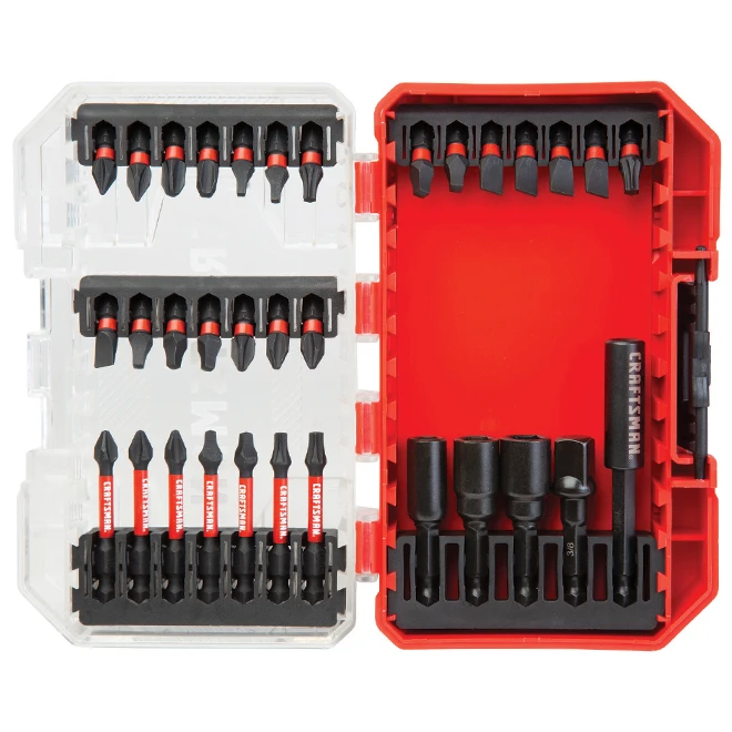 Craftsman Impact Rated 33-Piece Screwdriver Bit Set - Hard Protective Case - Hex Shank 6 Craftsman Impact Rated 33-Piece Screwdriver Bit Set - Hard Protective Case - Hex Shank - Image 4