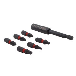 Craftsman Impact Rated Screwdriver Bit Set - 7 Pieces - 1-in - S2 Modified Steel 5 Craftsman Impact Rated Screwdriver Bit Set - 7 Pieces - 1-in - S2 Modified Steel -Craftbosch Shop 00276838b L