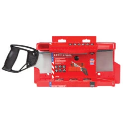 Craftsman Mitre Box With Saw - 12" - Red And Black 9 Craftsman Mitre Box With Saw - 12" - Red And Black -Craftbosch Shop 00276899d L