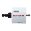 Craftsman Hole Saw With Pilot Bit - 2 1/4-in Dia - Bi-Metal - Arboured - White -Craftbosch Shop 00276955 L