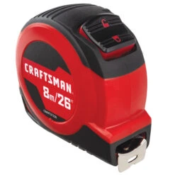 Craftsman Self-Locking Measuring Tape - 1'' X 26' - Red -Craftbosch Shop 00277072c L