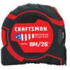 Craftsman PRO-LOCK Measuring Tape - 1.25'' X 26' - Black/Red -Craftbosch Shop 00277076 L