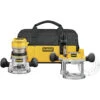 Dewalt 2 1/4-HP Fixed Base And Plunger Corded Router Combo Kit - 12-A Motor - Variable Speed -Craftbosch Shop 00277156 L