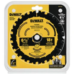 DeWalt Wood Circular Saw Blade - 6 1/2-in Dia - 18T - Carbide Tooth - ATB Grind Geometry