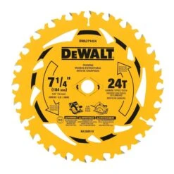 DeWalt Wood Circular Saw Blade - Carbide-tipped - 7 1/4-in Dia - 24 Tooth
