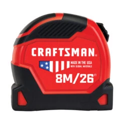 Craftsman Pro-11 Measuring Tape Metric 8M/26ft Black/Red 9 Craftsman Pro-11 Measuring Tape Metric 8M/26ft Black/Red -Craftbosch Shop 00277215 L