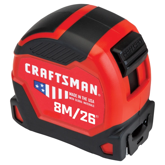 Craftsman Pro-11 Measuring Tape Metric 8M/26ft Black/Red 6 Craftsman Pro-11 Measuring Tape Metric 8M/26ft Black/Red - Image 4