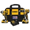 DEWALT 20V MAX XR Hammer Drill/Driver Set With 2.0Ah And 4.0Ah Batteries -Craftbosch Shop 00277326 L