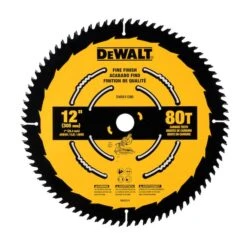 DeWalt 12-in Circular Saw Blade - 80T Carbide Teeth - Fine Finish