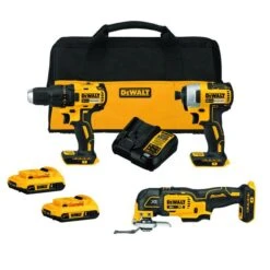 Dewalt Set Of 3 20-V Cordless Tools - Bag, Batteries And Charger Included