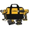 DeWalt 20 V Max Cordless Brushless Drill/Driver Tool Kit - Includes Drill, Impact Driver, 2 Batteries And Charger -Craftbosch Shop 00277539 L