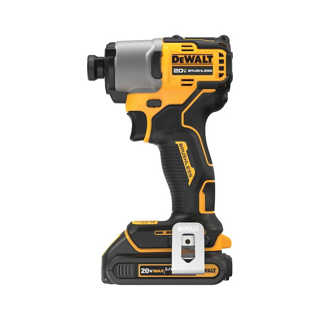 DeWalt 1/4-in Cordless Brushless Impact Driver Kit - 20 V 1.5 Ah Battery, Tool And Charger Included 3 DeWalt 1/4-in Cordless Brushless Impact Driver Kit - 20 V 1.5 Ah Battery, Tool And Charger Included
