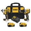 DeWALT 20V MAX XR Brushless Cordless 2-Piece Tool Kit With Two 4.0Ah Batteries -Craftbosch Shop 00277550 L