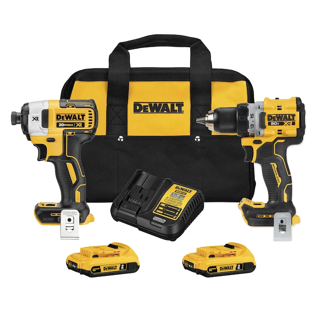 DeWALT 20V MAX XR Brushless Cordless 2-Piece Tool Kit With Two 2.0Ah Batteries 3 DeWALT 20V MAX XR Brushless Cordless 2-Piece Tool Kit With Two 2.0Ah Batteries